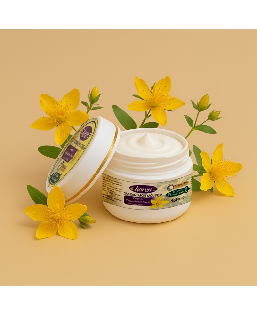 KOREN Sarı Kantaron Yağlı Yoğun Nemlendirici ve Onarıcı Krem - 150 ml 