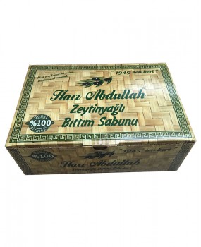 HACI ABDULLAH ZEYTİNYAĞLI BITTIM SABUN(20*180G= 3,6 KG)