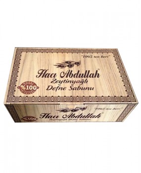 HACI ABDULLAH ZEYTİNYAĞLI DEFNELİ SABUN (20*180G =3,6 KG)