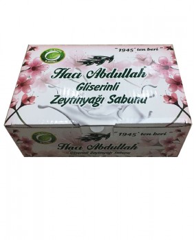 HACI ABDULLAH ZEYTİNYAĞLI GLİSERİNLİ SABUN (20*180G= 3,6 KG)