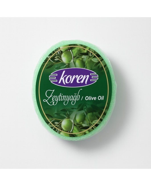 KOREN Zeytinyağlı Süngerli Sabun - 120 gr 