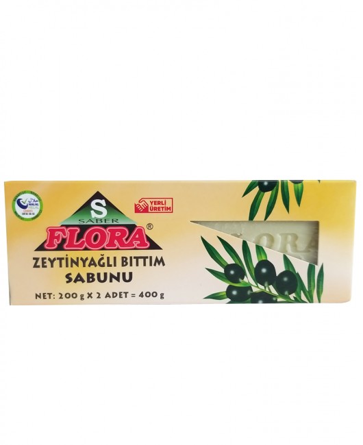 FLORA ZEYTİNYAĞLI BITTIM SABUNU(400 g)