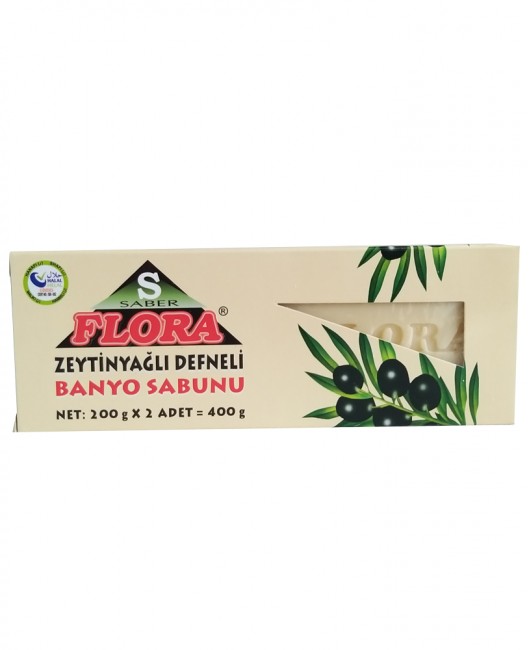 FLORA ZEYTİNYAĞLI DEFNELİ SABUN(400 g)